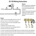 thumbnail image 2 of EcoNesxp ZE 109 for ceiling fan light and wall light replacement two wire switch bronze pull chain ceiling fan switch, 2 of 5