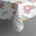 thumbnail image 3 of White Princess Fairy Castle Pattern Rectangle Tablecloth 60"x84",Waterproof Polyester Rectangle Table Cloth, Wipeable Spillproof Polyester Tablecloth for Dining, Camping, Indoor and Outdoor, 3 of 5