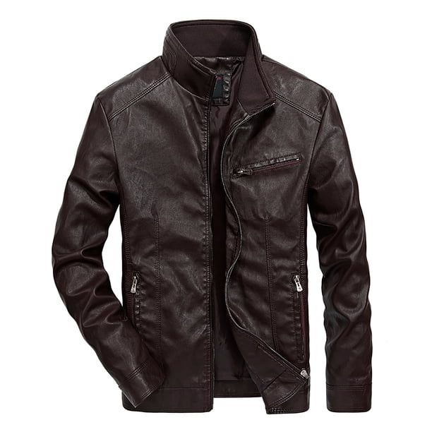 Chaquetas de Cuero de Imitación Para Hombre, Chaqueta de Cuero de Uniforme de Béisbol Informal de Otoño E Invierno, Chaqueta de Cuero Odeerbi ODB-4
