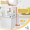 thumbnail image 2 of Bomba dispensadora de salsa Saladulce de acero inoxidable de 6 litros con 3 tarros, 2 of 6