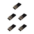 thumbnail image 1 of Qarigey Cinturón para mujer Estilo vintage Correa retro Correa ancha Accesorio de moda Cinturones para jeans Vestidos Chaqueta de plumón Bronce negro Bronce negro 5piezas Qarigey  CBP253574, 1 of 5