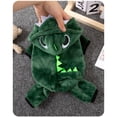 thumbnail image 4 of Kumdkd Dinosaur Dog Hoodie - Winter Fleece Sweater for Small Dogs with Long Sleeves, Cute Costume for Chihuahua/Yorkie/Puppy, Machine Washable Pet Clothes (XS-XXL), 4 of 8