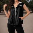 thumbnail image 2 of FUZHIQ Women's Zip Up Vest with Pocekts Lightweight Softshell Sleeveless Jacket Hiking Travel Golf Running Vests for Women,S, 2 of 9
