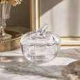 thumbnail image 3 of ICQOVD Pumpkin Shaped Storage Jar with Lid Decorative Tabletop Container Home Decor, 3 of 6