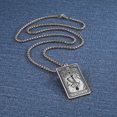 thumbnail image 3 of TEAMER Skeleton Tarot Card Necklace Stainless Steel Amulet Marigold Tarot Card Major Arcana Necklaces for Women Men, 3 of 4