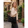 thumbnail image 2 of Deago Suede Shoulder Bags for Women Tote Hobo Purse Convertible Backpack Vintage Slouchy Crossbody Bag Handbag Satchel for Work Travel, Black, 2 of 9