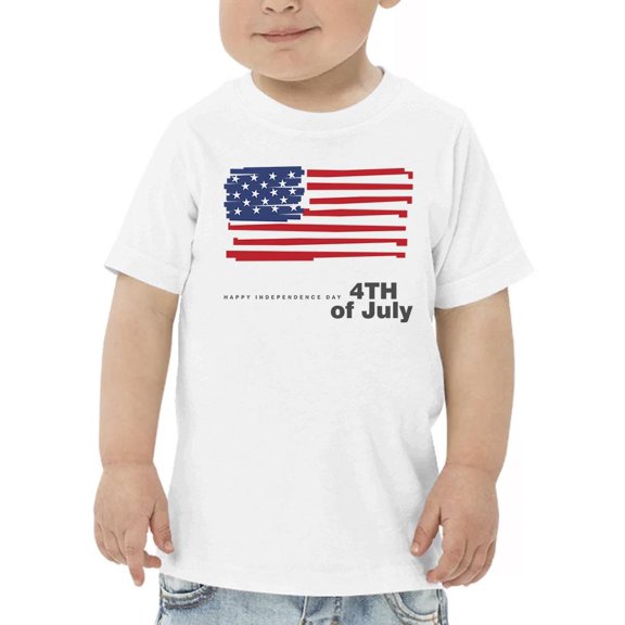 Independence Day Usa Flag T-Shirt Toddler -Image by Shutterstock,  2 Toddler