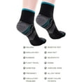 thumbnail image 4 of Compression Socks - Upgraded Sport Plantar Fasciitis Arch Support- Low Cut Compression Foot Socks (6 Pairs), 4 of 5