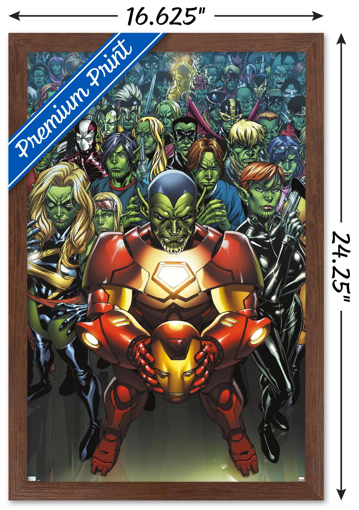 Trends International Marvel Secret Invasion - Skrulls They Are Here  Unframed Wall Poster Print Clear Push Pins Bundle 22.375 X 34 : Target