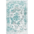 thumbnail image 1 of Unique Loom Sofia Collection Area Traditional Vintage Rug, French Inspired Perfect for All Home Décor, 3' 3 x 5' 3 Rectangular, Turquoise/Light Blue, 1 of 2