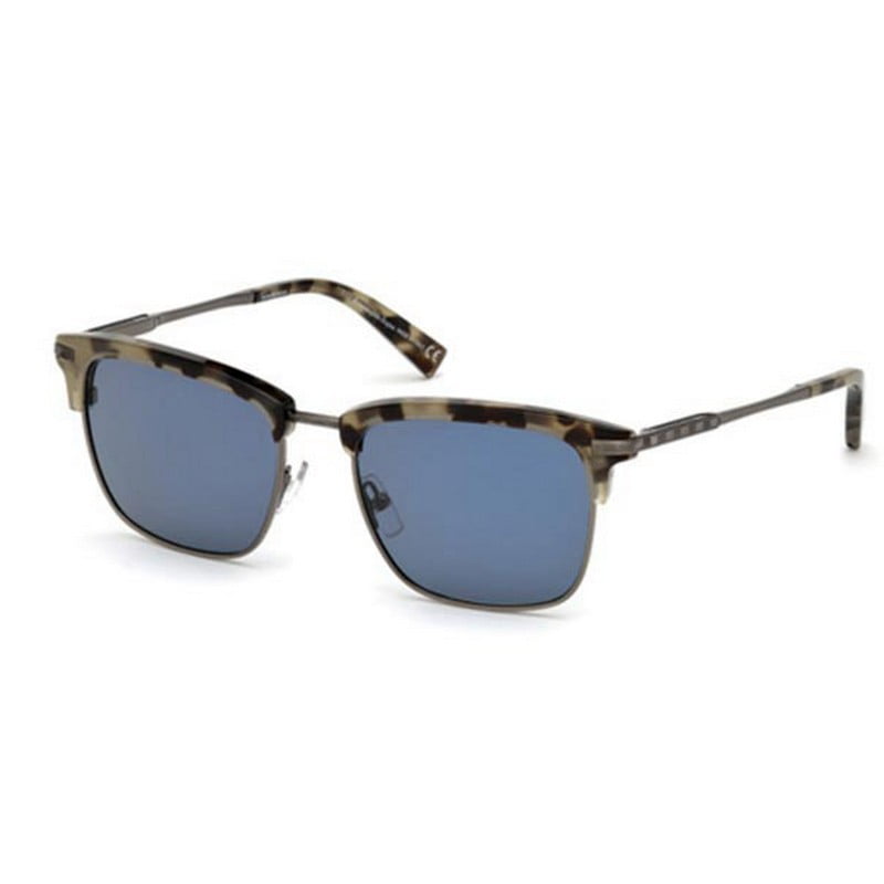 Ermenegildo Zegna Men's Tortoise Rectangular Sunglasses EZ0092 55V 