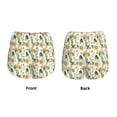 thumbnail image 5 of Xecao's Watercolor Bright Sunflowers for a double-layer running short for women, perfect for gym, tennis, and more, featuring a convenient pocket., 5 of 9