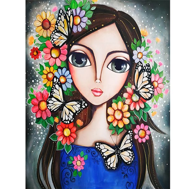Pintura de diamante FLhrweasw DIY Taladro redondo completo NH2864