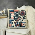 thumbnail image 2 of Pillow Covers Truck Love Gnome of July Throw Pillow Cases Independence Quotes Decorative Cushion Covers for Sofa Couch Linen, 2 of 5