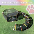 thumbnail image 2 of Caja portátil para gatos al aire última intervensión, parque infil Rainbow Catio con tienda y túneles para juegos en interiores y exteriores, incluye bolsa de almacenamiento para gatos, gatitos y, 2 of 10