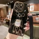 thumbnail image 1 of Funda de teléfono con correa y soporte de oso de arena movediza para iphone 14, 12 Pro Max, MiNi, 11, 13 Pro, X, XS, XR, 6 S, 7, 8 Plus, SE Fivean unisex, 1 of 2