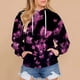 thumbnail image 2 of Sudaderas con capucha de manga larga con cordón y estampado de mariposas para mujer Fridja  ghj987+3292, 2 of 6