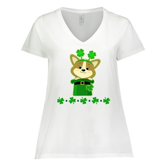 Inktastic St Patricks Day Clothes Women's Plus Size V-Neck T-Shirt