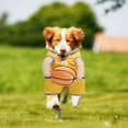 thumbnail image 3 of Gustave Dog Basketball Costume Funny Pet Halloween Costumes Dress Up Sports Outfit Basketball Player Cosplay Clothes with Ball for Small Medium Dogs Cats - Yellow, L, 3 of 8