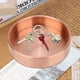 thumbnail image 2 of Organizador de joyas y accesorios vintage Bandeja circular de cobre rojo antiguo, 2 of 8