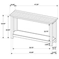 thumbnail image 7 of Payne Wood Entryway Sofa Console Table Distressed Java, 7 of 7
