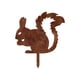 thumbnail image 1 of Squirrel Estaca de Jardín Escultura Animal Ornamento de Patio Metal Decorativo Realista de Pie Material de Hierro Adecuado para Jardín Césped Patio C, 1 of 9