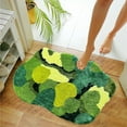 thumbnail image 4 of Ukeler Moss Bathroom Rugs Green Cute Moss Decor Soft Shag Bedroom Bedside Area Rugs Non Slip Washable Bath Mats for Bathroom 31''×24'', 4 of 7
