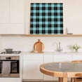 thumbnail image 5 of Framed Canvas Wall Art for Living Room Teal Check Plaid Wall Decor, Buffalo Plaid Aesthetic Paintings for Bedroom Office Kitchen Bathroom, Ready to Hang Artwork Wall Pictures 8x8 Inch, 5 of 9