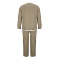 thumbnail image 6 of Wavsuf 2pcs Jogger Set Men Long Sweatsuits Sets for Mens Motion Pocket Shirt Sweatshirt and Sweatpants Khaki Size L, 6 of 8