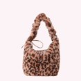 thumbnail image 2 of Bolso Hombro Mujer Felpa Bolsos Con Leopardo Gran Capacidad, 2 of 9