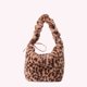 thumbnail image 2 of Bolso Hombro Mujer Felpa Correa Con Cordón Leopardo Asa Superior, 2 of 9