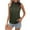 Army Green-02, variant on STETMN Tank Tops for Women Summer Sleeveless Racerback Casual Basic Lace Slim Fitted Shirts