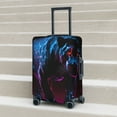 thumbnail image 6 of Pofeuu Futuristic Purple Panther Print Luggage Suitcase Cover Protector Luggage Washable Covers Aesthetic for 18/24/28/32 inch Luggage（No luggage included）-Small, 6 of 7