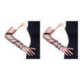 thumbnail image 3 of Jumpingount Guantes largos para mujer, elegantes, elegantes, para fiesta de noche, banquete, señoras, guantes con dedos Type3 NO3, 3 of 6