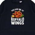 thumbnail image 3 of Inktastic Buffalo Wings Game Day Snack Baby Sweatshirt, 3 of 4