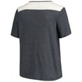thumbnail image 4 of Women's Majestic Heathered Navy Houston Texans Notch Neck Plus Size T-Shirt, 4 of 4