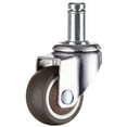 thumbnail image 3 of Shisuyan Universal Wheel Rubber Metal Silver 4Pcs 1.5 Inch Plug Rod For Office Chair, 3 of 9