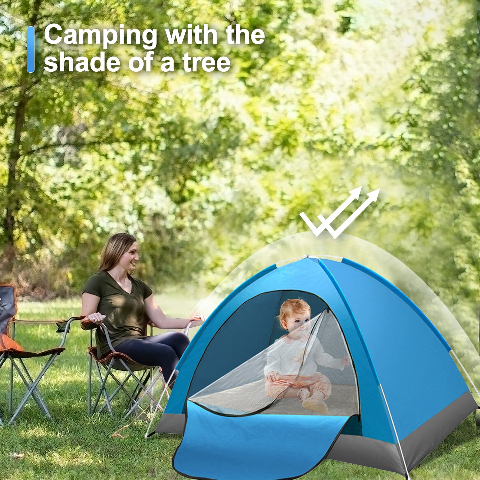 2024 New Camping Tent, Hiking Tent, Waterproof Tent, 2-Person Tent, Dome Tent for Camping and Hiking, Double Layer Waterproof Tent, Includes Rainfly, Easy Setup in 5 Mins