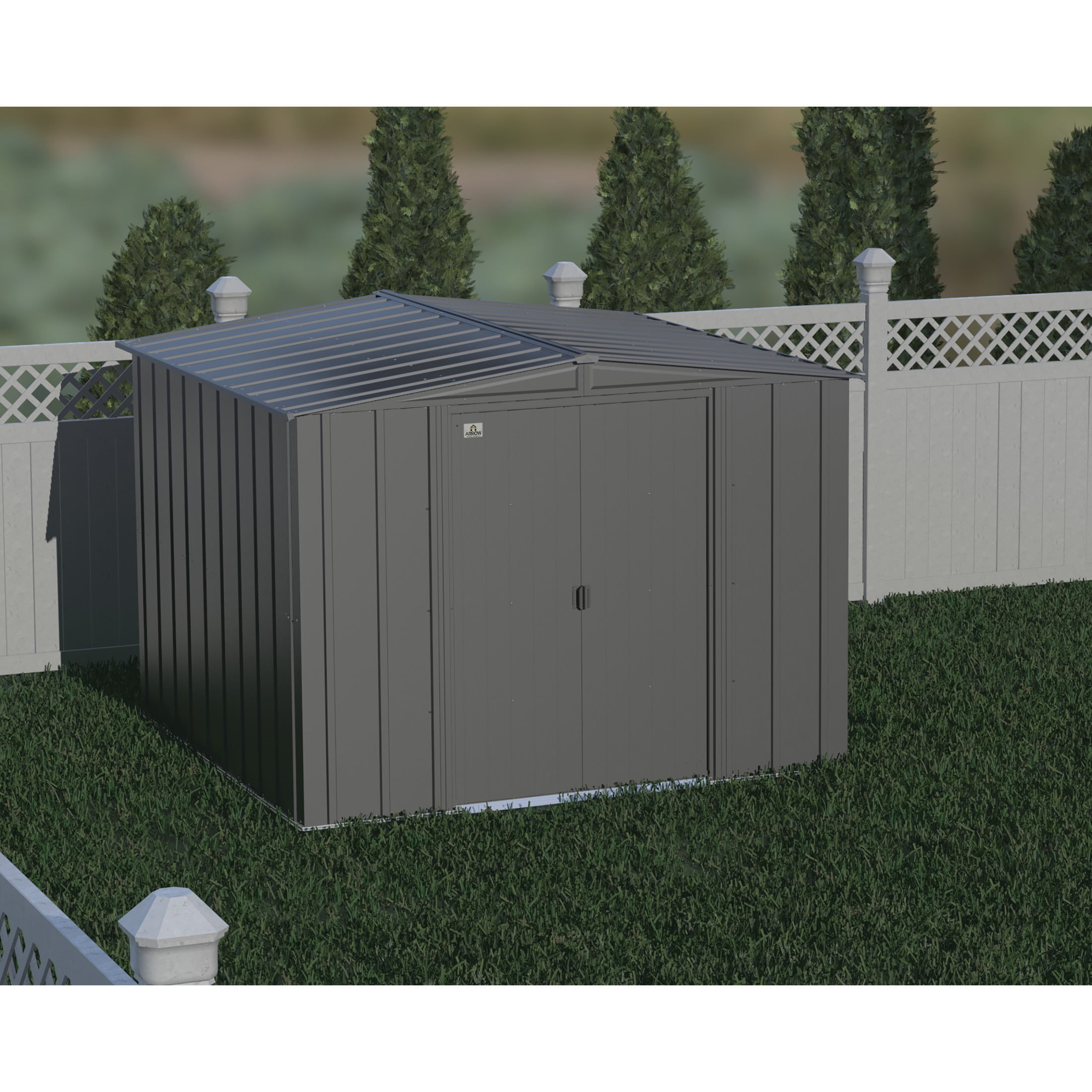 Arrow 8 x 8 x 6 ft Grey Shed
