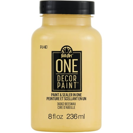 UPC: 0028995360626 | FolkArt ONE Decor Satin Paint 8oz-Beeswax