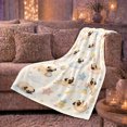 thumbnail image 6 of Whimsical Pug Puppies Clouds Stars Playful, Playful Pet Portrait Pattern, Warm Flannel Blanket for Living Room and Bedroom, Dog Lovers Just Because Gift, Pet Lover Home Decor, 6 of 9