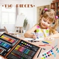 thumbnail image 5 of KINSPORY 150PC Coloring Art Set, Drawing Art Supplies Paper Case, Gift for Artists Kids Teens (Red), 5 of 6