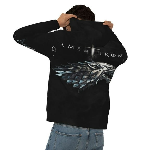 Unisex Game of Thrones Pullover Hoodie Realistic 3d Print Graphic Hooded Sweatshirts With Pocket For Men Women