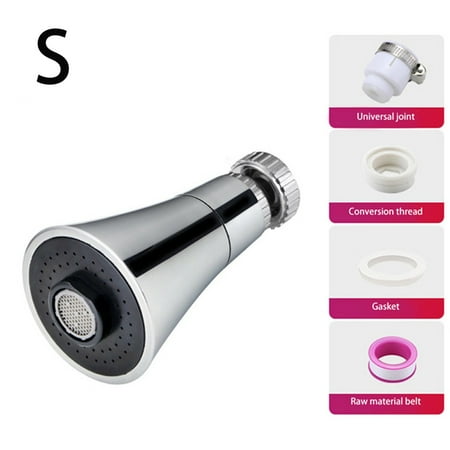 

JINGT 360 Degree Rotating Water Faucet Adjustable Tap Head Shower Nozzle Adapter