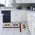 thumbnail image 4 of Kitchen Rug Mat Merry Christmas Tree Snowflake, Set of 2, Anti-Fatigue Non-Skid Washable Kitchen Runner Rugs, Red Reindeer Plaid Soft Comfort Rug for Kitchen, Floor Home, Front of Sink, Laundry, 4 of 6