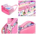 thumbnail image 3 of Bolsa de almuerzo para niños, lonchera de unicornio para niñas con dos compartimentos, lonchera de dinosaurio para niños, para la escuela, picnic, viajes, fiestas, regalos para niños, 3 of 5