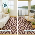 thumbnail image 5 of Addison Rugs Chantille Indoor/Outdoor Transitional Geometric Burgundy Machine Washable Rectangle Rug, 10' x 14', 5 of 10
