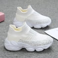 thumbnail image 5 of Zanarzt Sneakers for Boys Kids Sneakers for Boys Girls Running Tennis Shoes Lightweight Breathable Sport Athletic White,US 2, 5 of 5