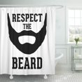 thumbnail image 1 of ABPHQTO Moustache Respect The Beard Bigotes Funny Humor Saying Cortina de ducha 150x180 cm, 1 of 1