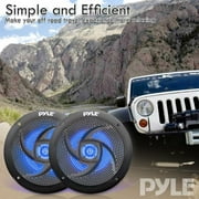Pyle Water Resistant Vehicle Speakers, Black, 5.25 in, 2.58 lb
